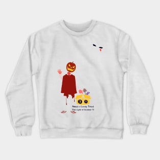 Pumpkin Head Candy Treats Crewneck Sweatshirt